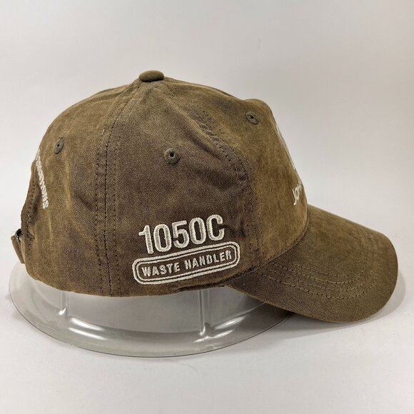 John Deere Strap Back Cap Hat Olive Green Baseball Outdoor Equipment Logo Mens - Picture 5 of 15